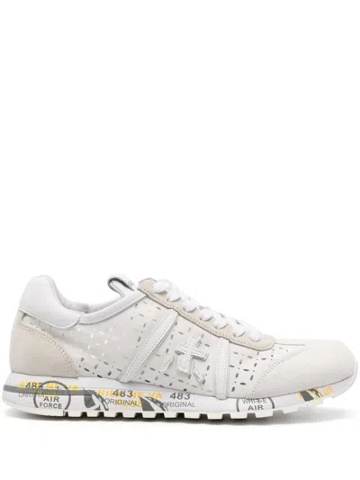 Premiata Sneakers Lucyd Bi Material Sneakers In White