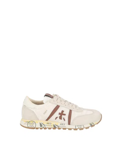 Premiata Sneakers Lucyd0.1 White In Brown
