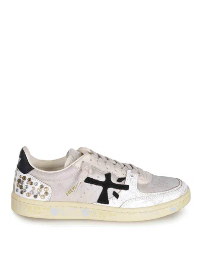 Premiata Sneakers Made Of  Leather In White