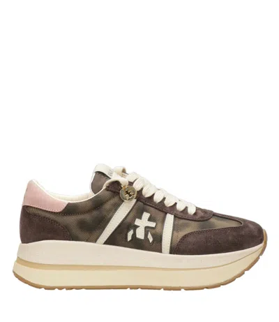 Premiata Sneakers In Animal Print