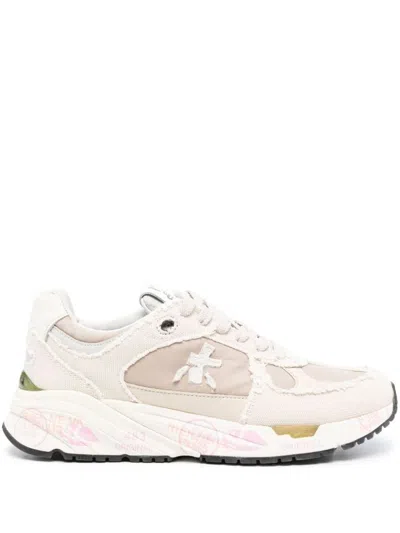 Premiata Award-winning Mased Sneakers In Beige