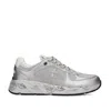 Premiata Sneakers Mased In Suede And Leather Silver In Gray