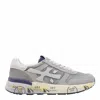Premiata Mick Sneakers In Grey Suede And Fabric In Gray