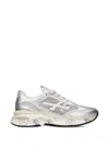 Premiata Silver Moerund 8084 Side-logo Polyester Trainers In Silver