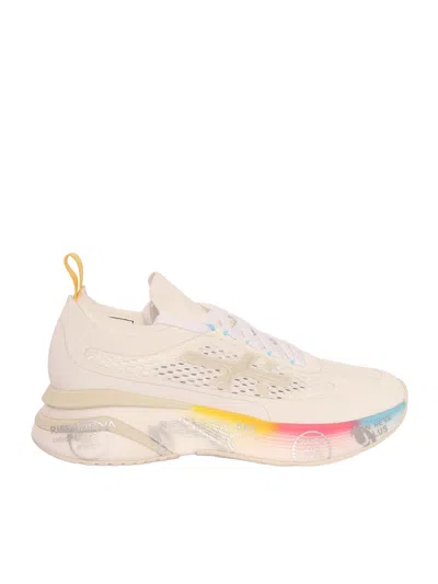 Premiata Moerund Sneakers With Reinforced Sole In White