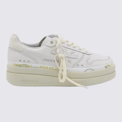 Premiata Casual Low Sneakers Rubber Sole In White