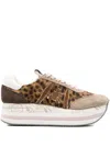 Premiata Beth 7741 Leopard-print Platform Sneakers In Animal Print