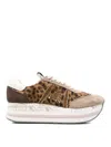 Premiata Beth 7741 Leopard-print Platform Sneakers In Multi
