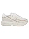 Premiata Low Top Fabric Upper Sneakers In Multicolour