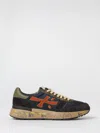 Premiata Casual Lace-up Sneakers Contrasting Panels In Blue