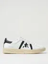 Premiata Russell Sneakers In White Leather Top Black