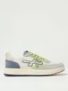 Premiata Low Shoes With Textured Upper In Gray