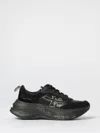 Premiata Sole Black Lace-up Sneakers With Distinctive Logo In Multi