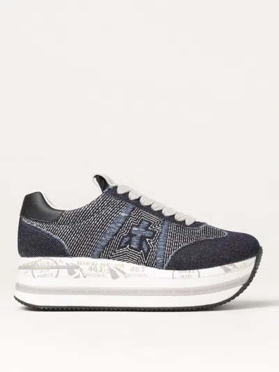 Premiata Sneakers  Woman Color Denim