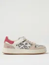 Premiata Quinn Leopard-print Low-top Sneakers In Pink