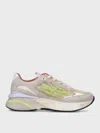 Premiata Pastel Multicolor Sneakers With Suede Accents In Neutral