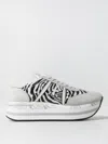 Premiata Beth 6952 Sneakers In Leather With Zebra Print In Bunt