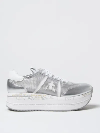 Premiata Beth Platform Sneakers In White