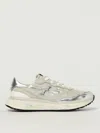 Premiata Lauryn Sneakers In Silver Leather And Fabric In Silver