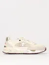 Premiata Bianco Sneakers With Textured Blend In White