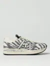 Premiata Low Top Zebra Print Sneakers In White