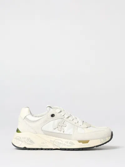 Premiata Sneakers  Woman Color White In Animal Print