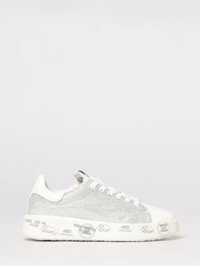 Premiata Shoes  Woman Color Yellow Cream In Gray