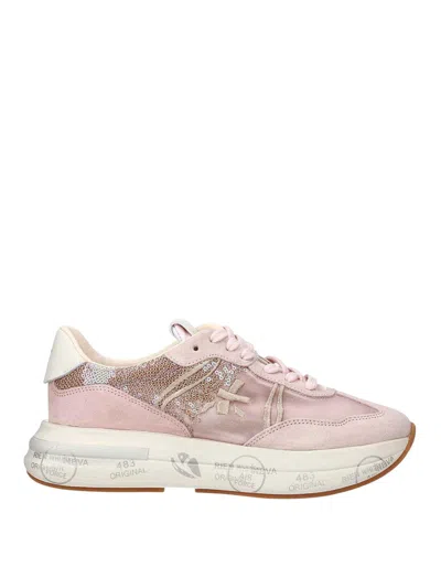 Premiata Sneakers Rosa In Nude