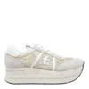Premiata Suede Low Top Sneakers With Rubber Sole In Sand