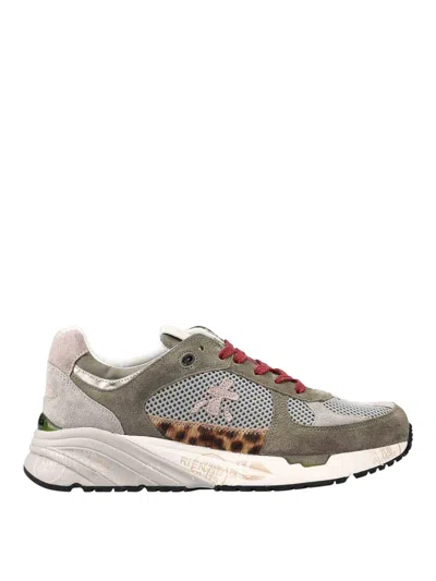 Premiata Sneakers Verde In Multi