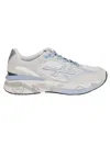 Premiata Light Blue 'moerun' Low-top Sneakers In White
