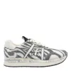 Premiata Low Top Zebra Print Sneakers In White