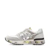 Premiata Mick Sneakers In White Suede And Fabric In Multi