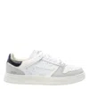 Premiata White Calf Leather Bos Taurus Low Top Sneakers In White