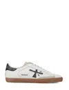 Premiata Steven Round Toe Sneakers With Contrast Sole In White