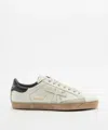 Premiata Perforated-detail Leather Sneakers In White
