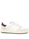 Premiata Low-top White Sneakers With Suede Overlays In Multi