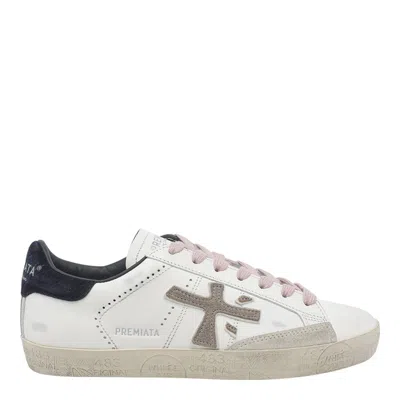 Premiata Low Top Sneakers With Round Toe Design In Multi