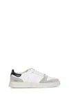Premiata White Calf Leather Bos Taurus Low Top Sneakers In Gray