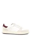 Premiata Low-top White Sneakers With Suede Overlays In White