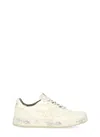 Premiata Nous Leather Sneakers In White