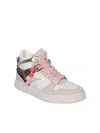 Premiata Midquinnd Leopard/white Sneakers In White