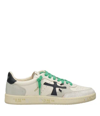 Premiata Sneakers White+grey In Black