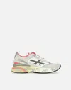 Premiata Sneakers In White/pink/grey