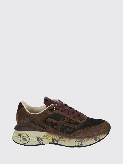 Premiata Sneakers Woman Color Beige In Brown