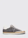 Premiata Stevend Leather And Glitter Sneakers In Blue