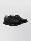 Premiata Sparkling Low Top Sneakers With Padded Collar In Black