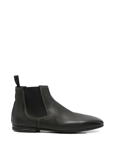 Premiata Square-toe Chelsea Boots In Black