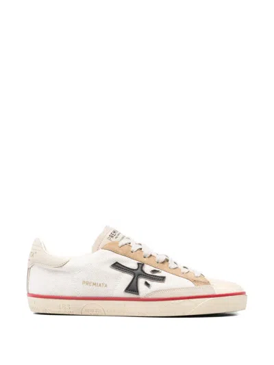 Premiata Steven 8052 Appliqué Sneakers In Multi