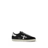 Premiata Black Leather Steven Sneakers In Animal Print